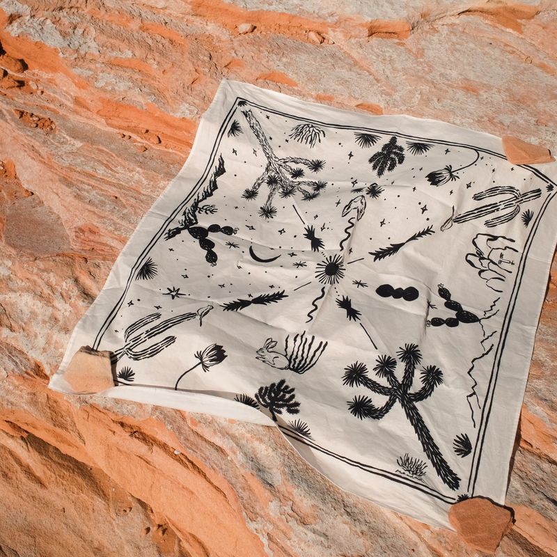 [Scarf] Joshua Tree - White