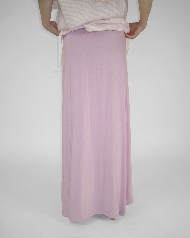 MAUVE STRING LONG SKIRT