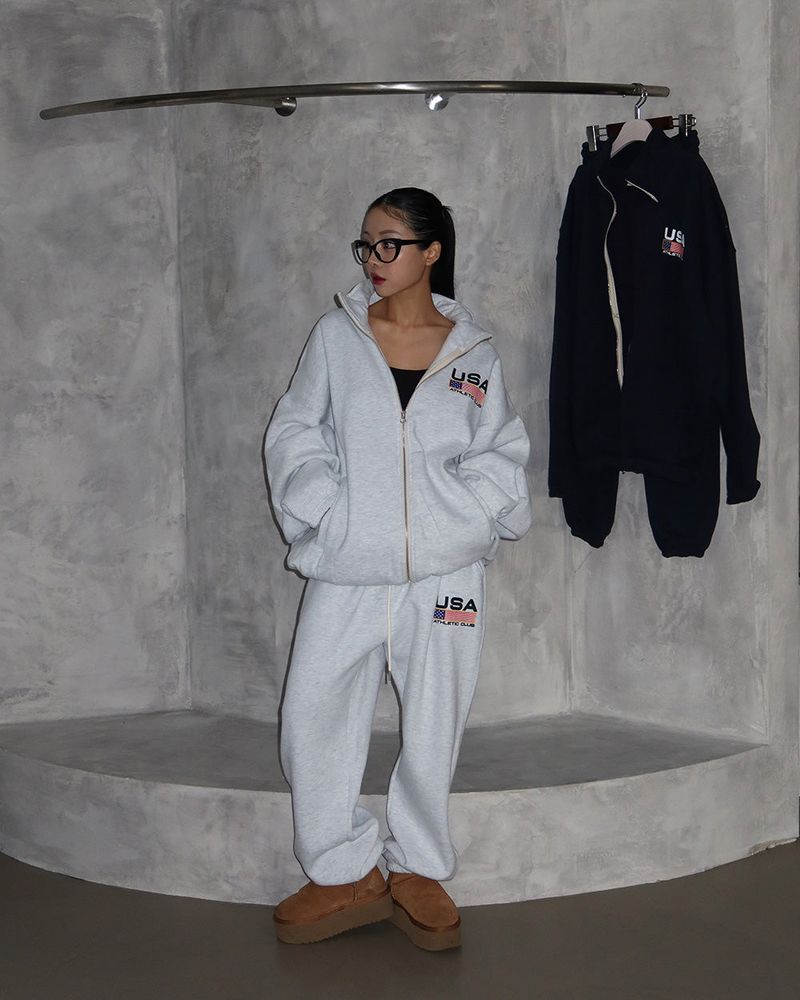 [UNISEX] American fleece zip-up jacket