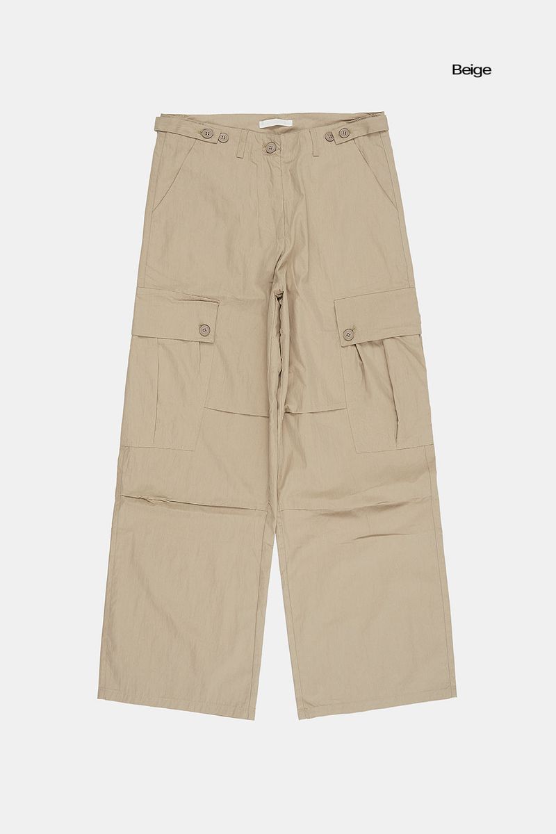 Chilly summer wide cargo pants