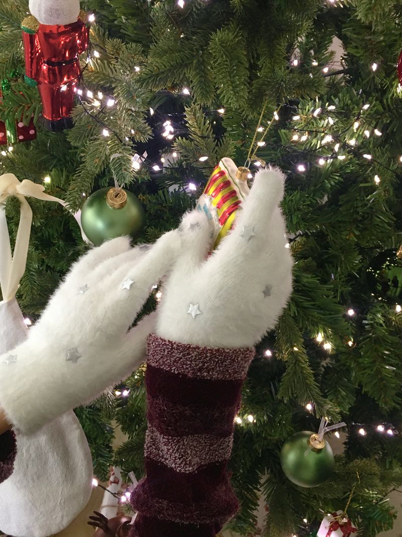 Minka star point fur gloves