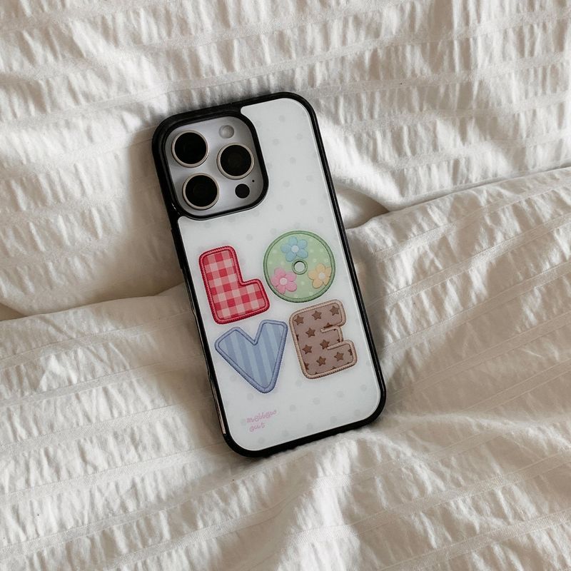 pattern and patch case / love ver.