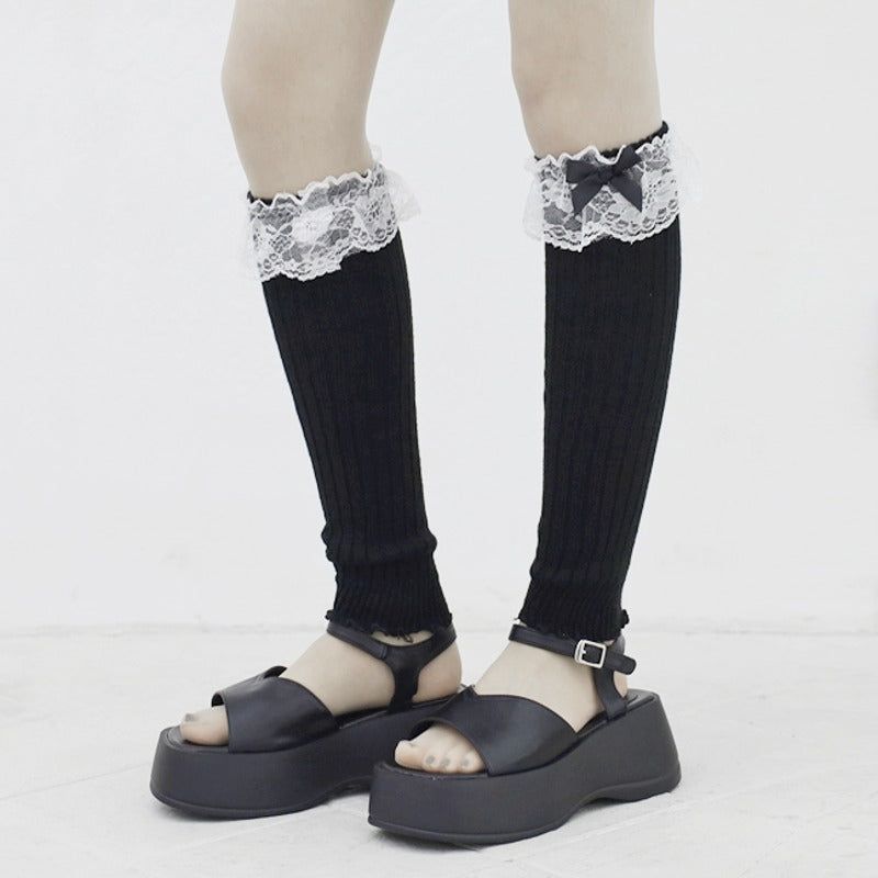 NONCODE（ノンコード）の「Sereni Ribbon Lace Leg Warmer（Fashion Accessories）」