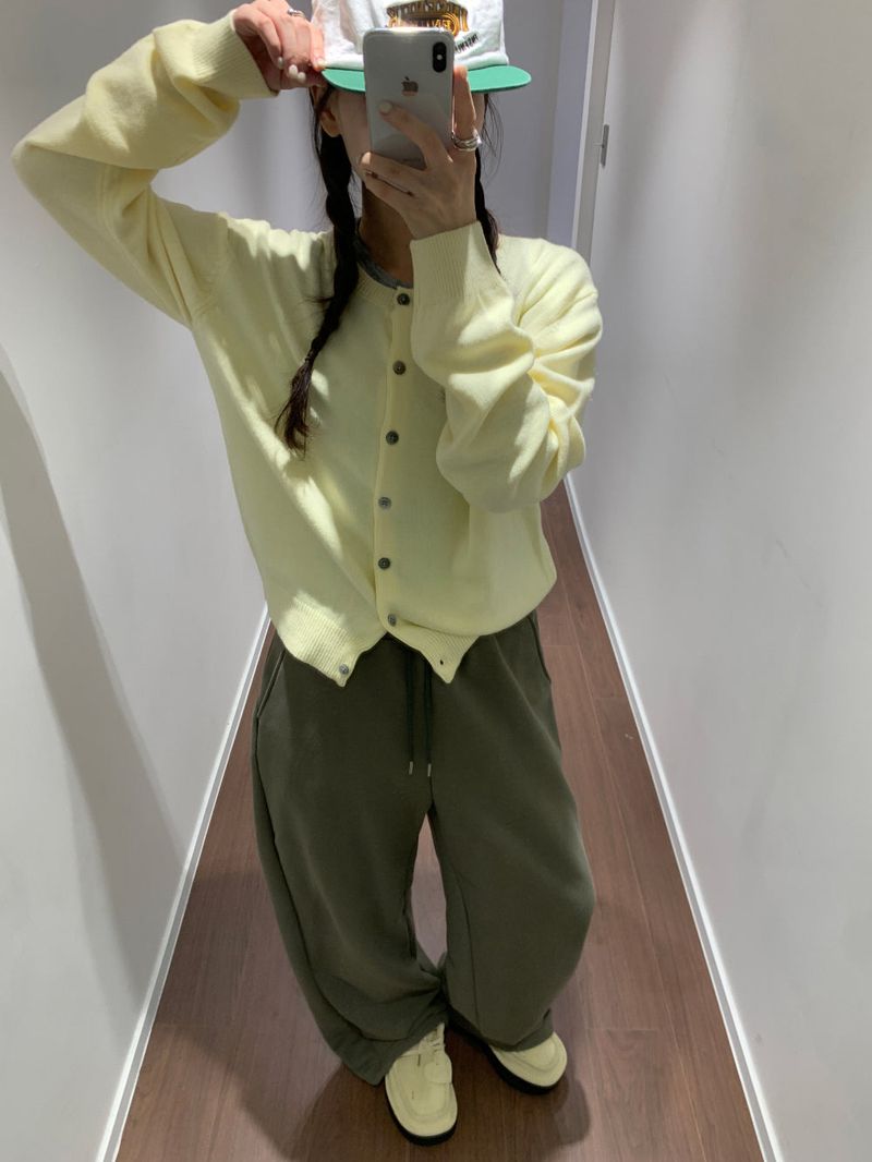 Fine Merino Wool Cardigan (8color)