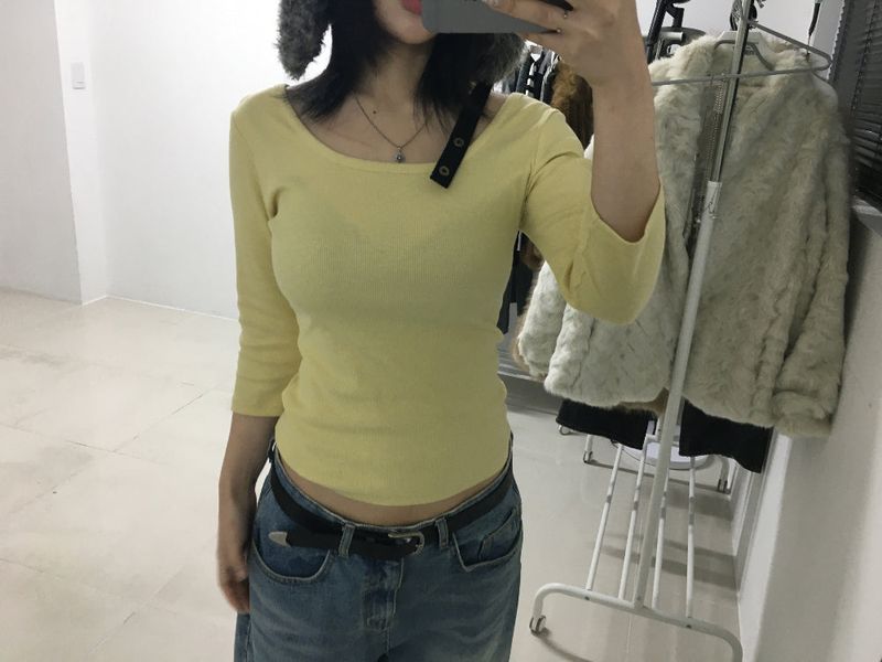 easeas（イズイズ）の「[ee] リバース 7部 t（トップス）」