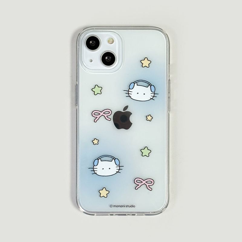 Monani Studio（モナニースタジオ）の「[Gel-hard] Music cat Phone case (only case)（Smartphone Accessories）」
