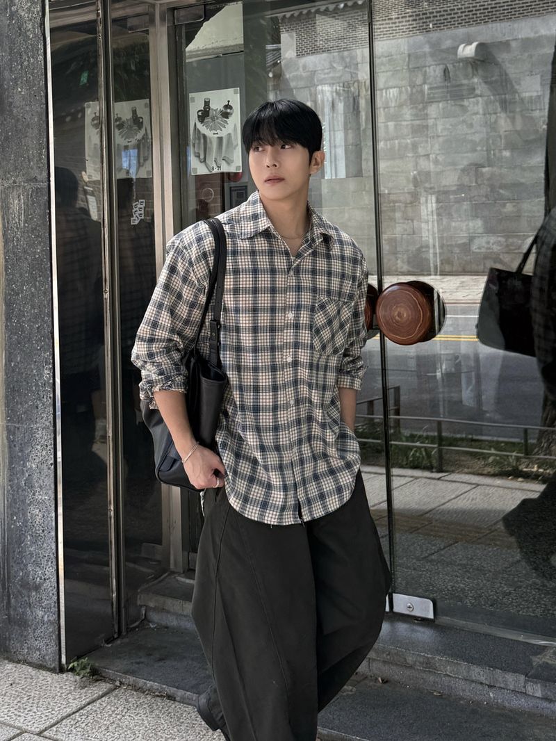 Muff cut half-banding pants