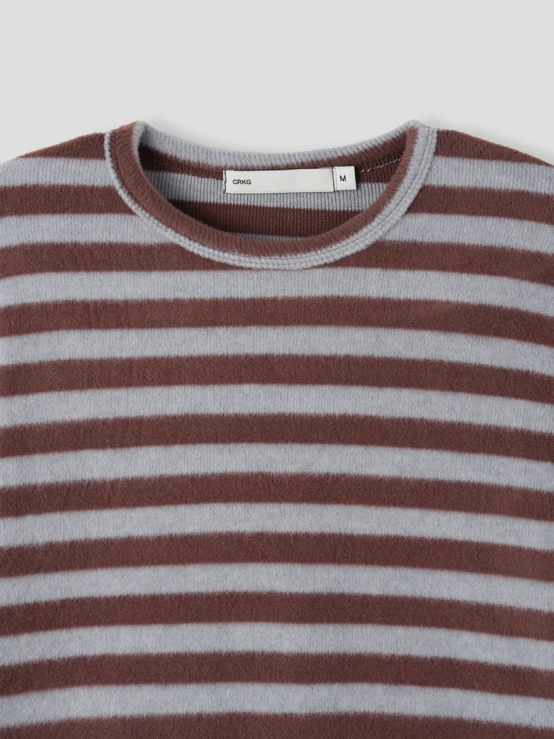 Fluff striped knitwear