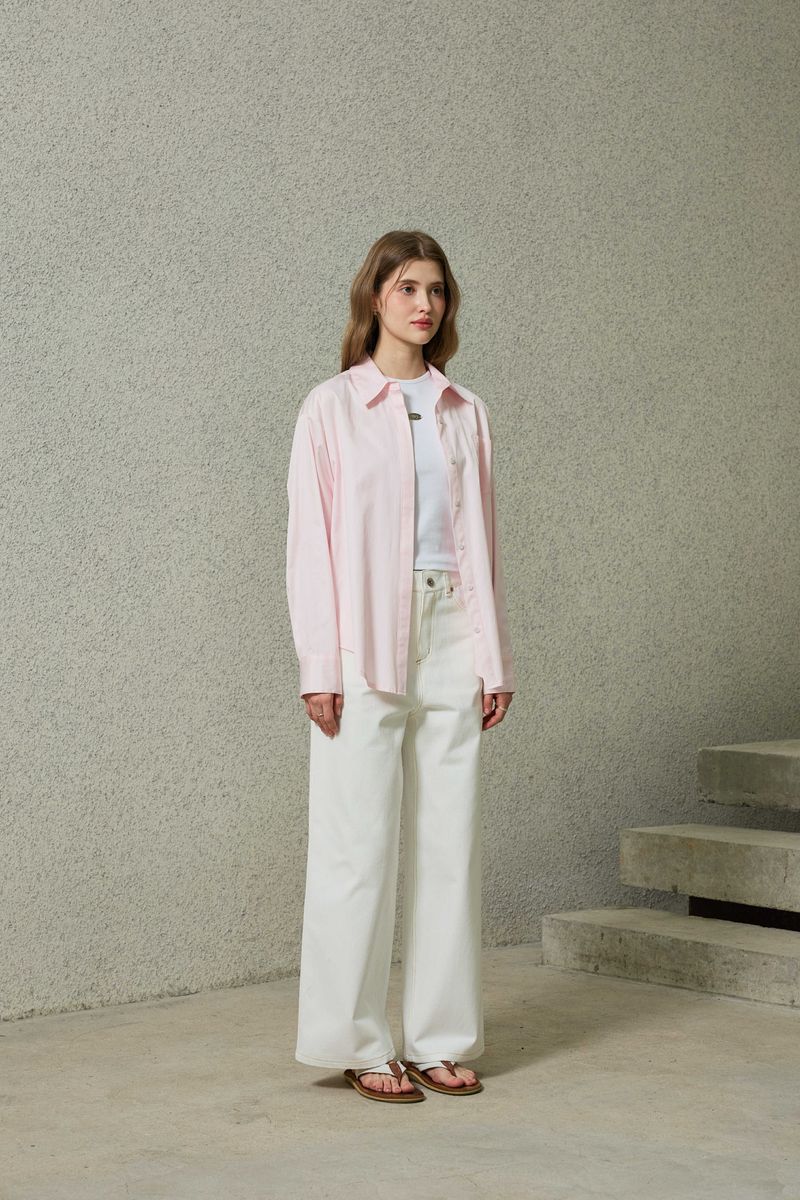 BRIGHT OVERSIZED SHIRT / PINK