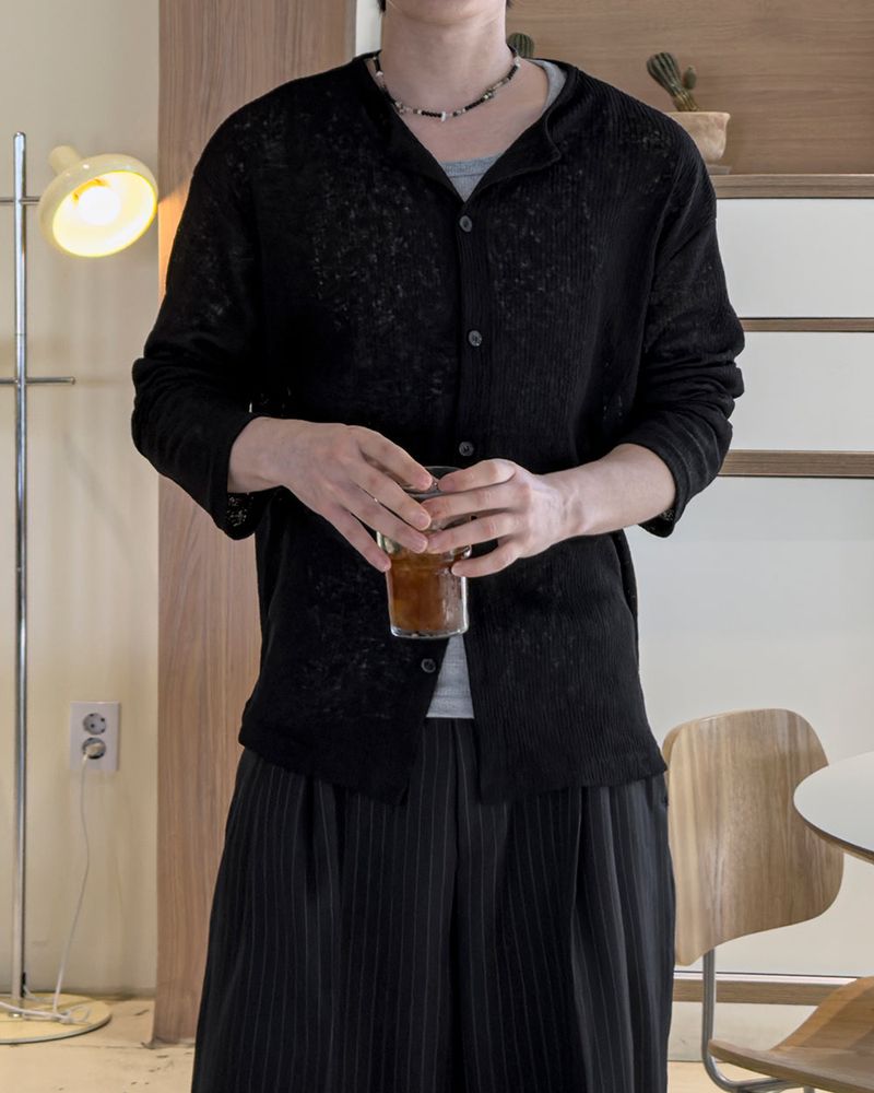 Erin Summer Linen Ribbed Cardigan