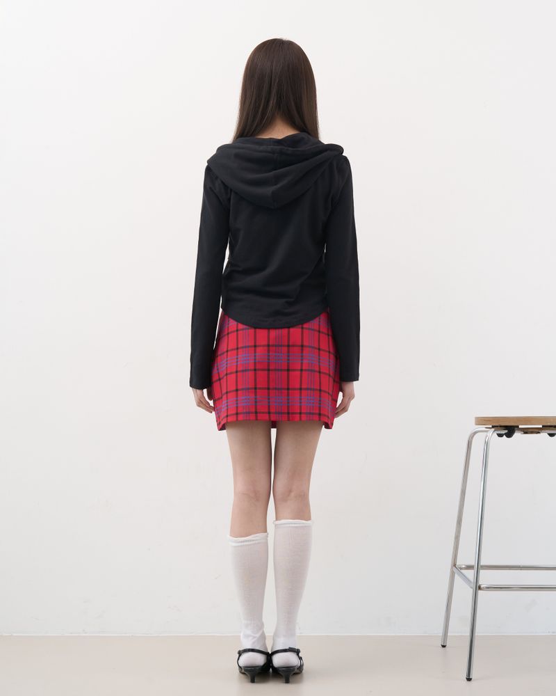 BASIC SLIM ZIP-UP HOODIE (BLACK)