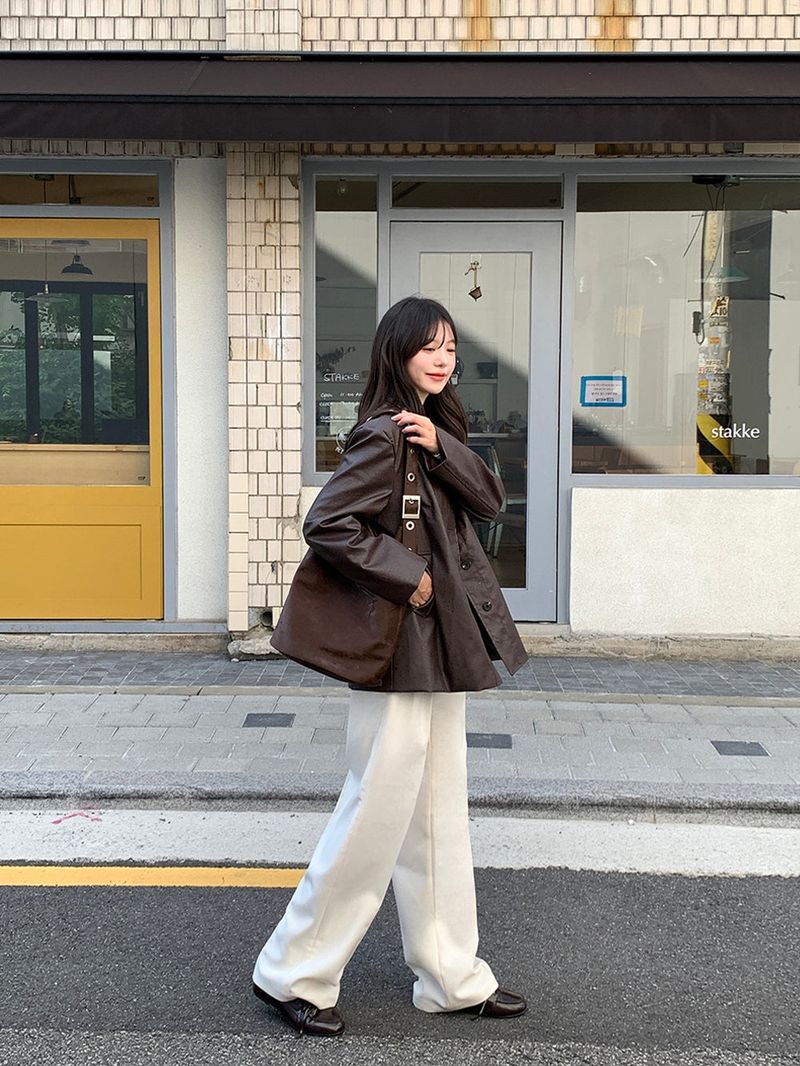 [MADE] Blending leather jacket