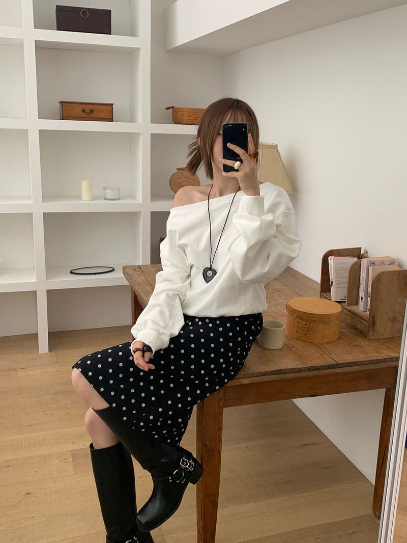 [MADE] Polyton Dot Skirt