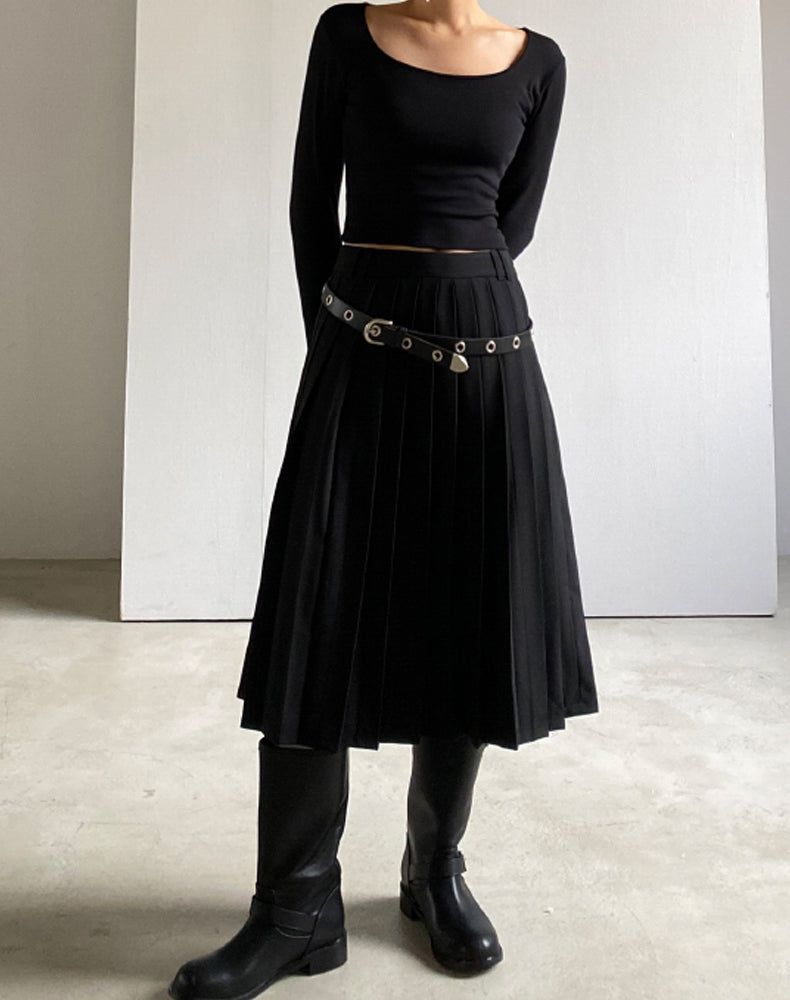 eyelet leather belt