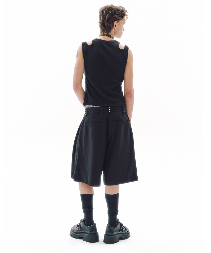 INDUCED OVERLAP SLEEVELESS