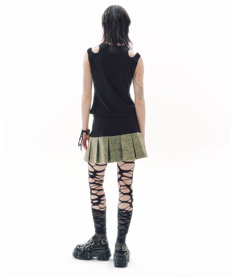 INDUCED OVERLAP SLEEVELESS