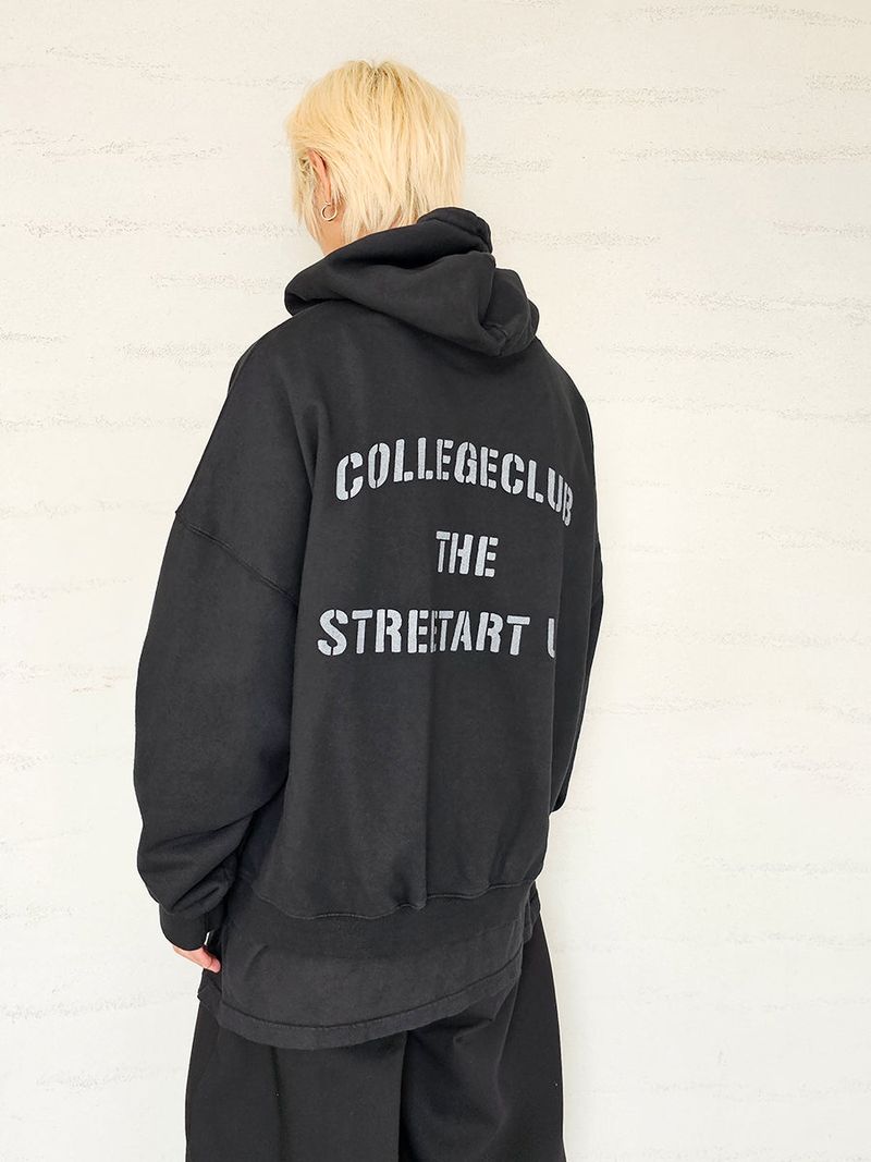 VENTIQUE Pigment Izzy Eagle hoodie 2colors