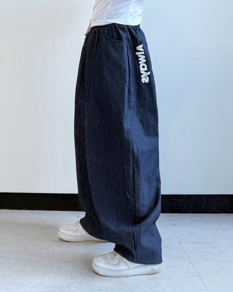 Waze Stripe Curved Denim