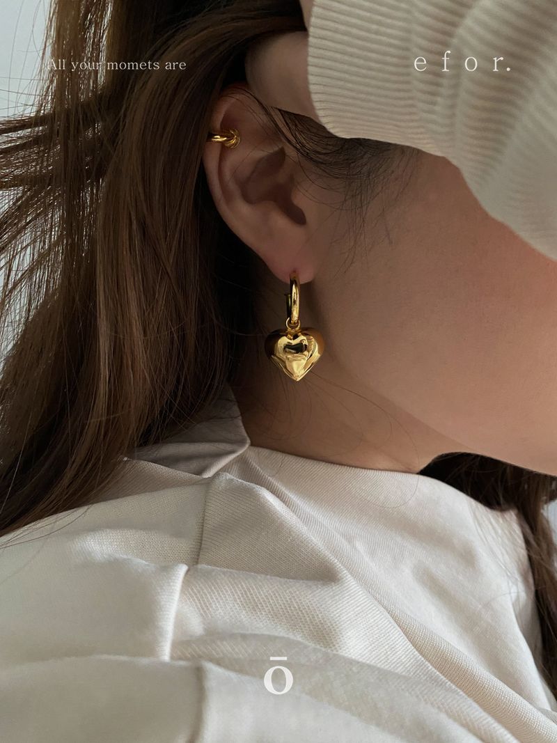 Oversize Heart Earrings