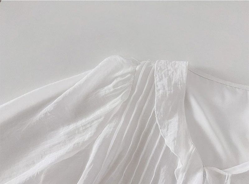 Poen puff string frilled blouse