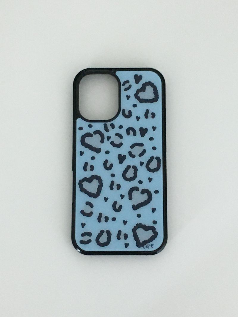 shop.nuee（ショップニュイ）の「F.heart leopard case (blue)（Smartphone Accessories）」