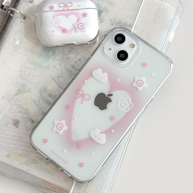 [Gel-hard] Heart rabbit Phone case (only case)
