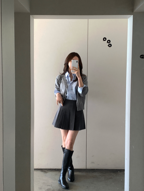 ウォンテッドプリテッドミニスカート