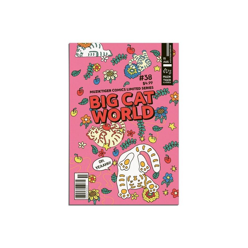 MUZIKTIGER(ムジークタイガー)の「COMICBOOK TIGER PINK POST CARD(Smartphone Accessories)」