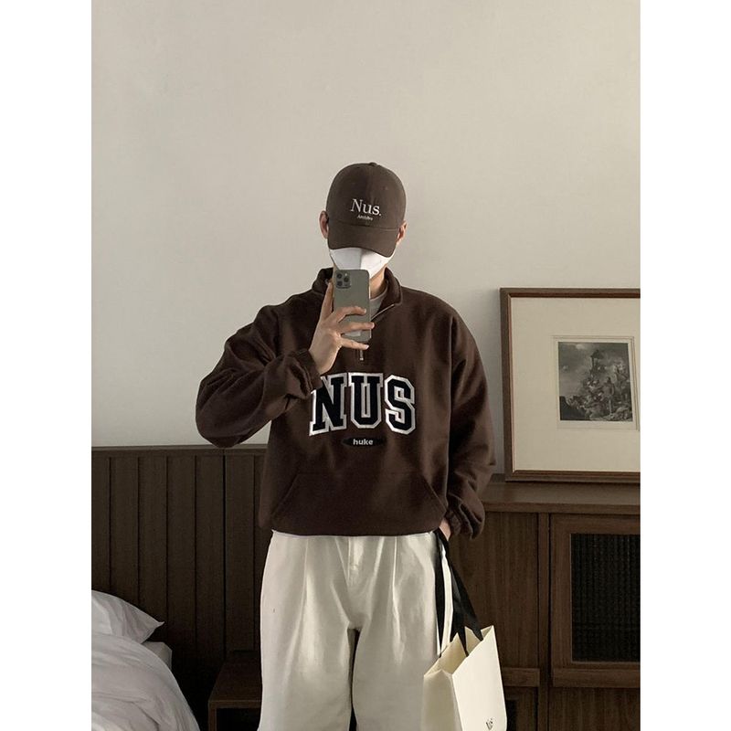 Huke x Nus. half zip-up