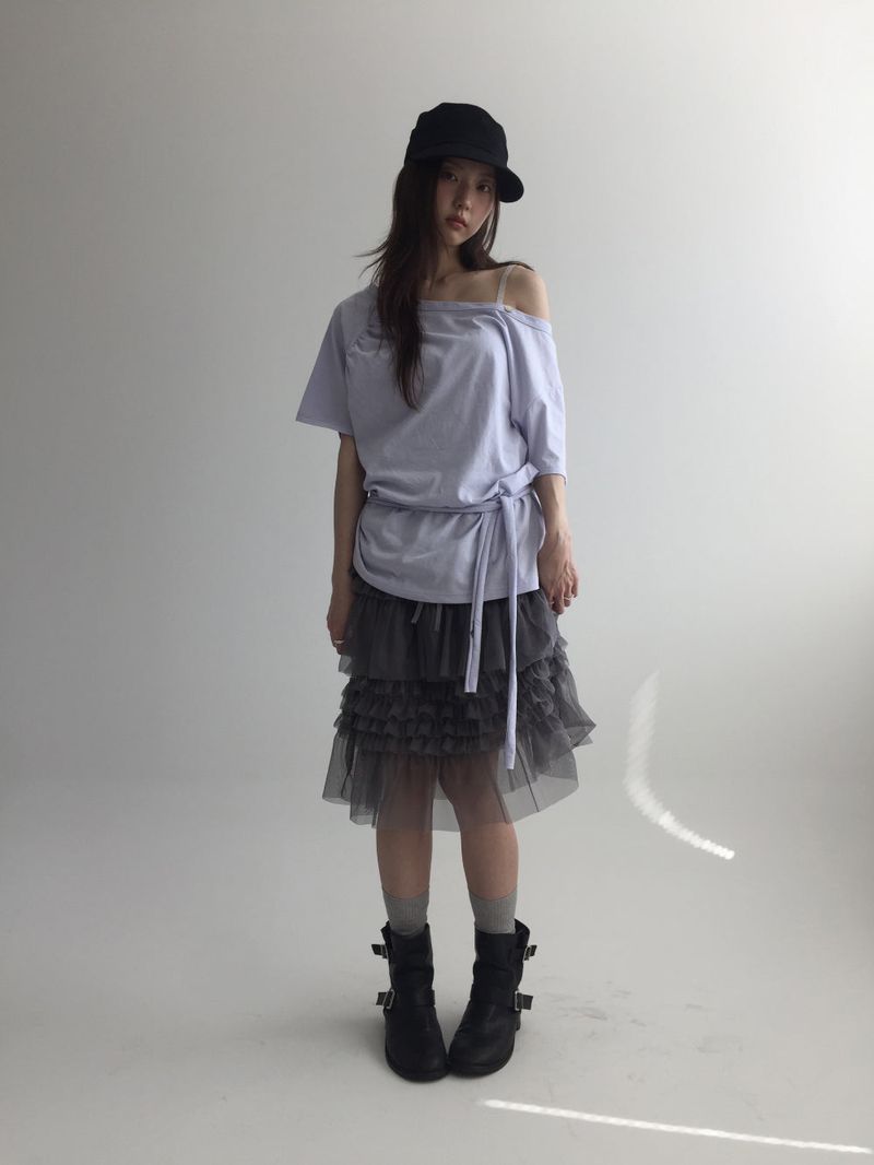 DUGGY(ダギー)の「Verde chiffon skirt (3color)(Skirts)」
