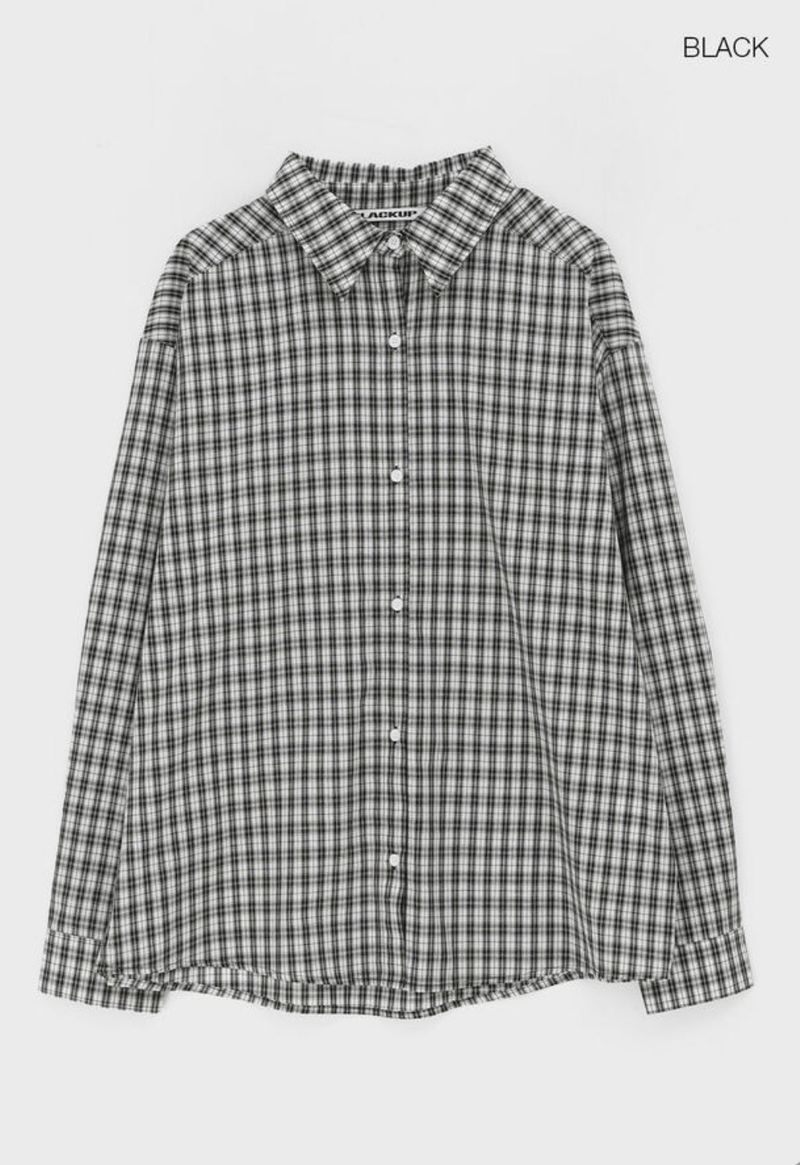[MADE] Muto Oversized-Fit Checkered Shirt