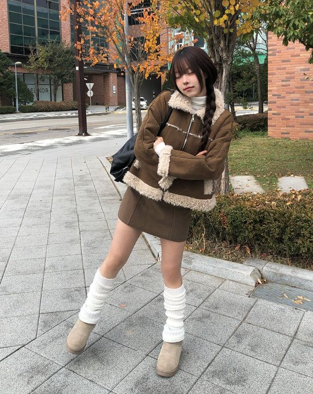 [Belt Set] Ropan Wool Mini Belt Skirt