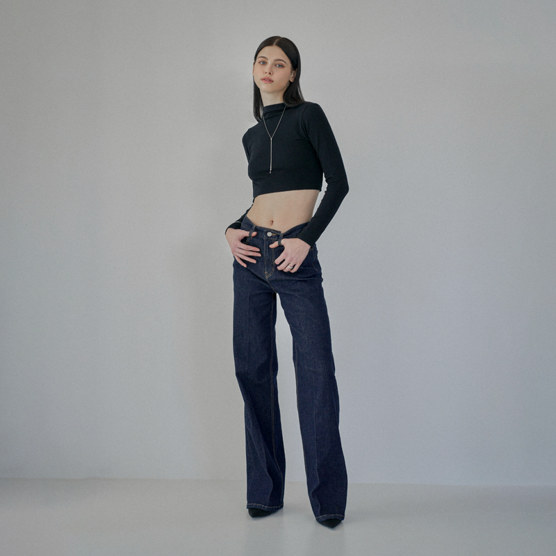 Classic Flare Denim Blue Indigo - YF391