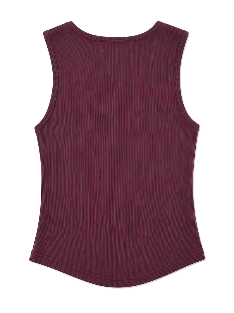 HORIZON RING SHORT SLEEVELESS [BURGUNDY]