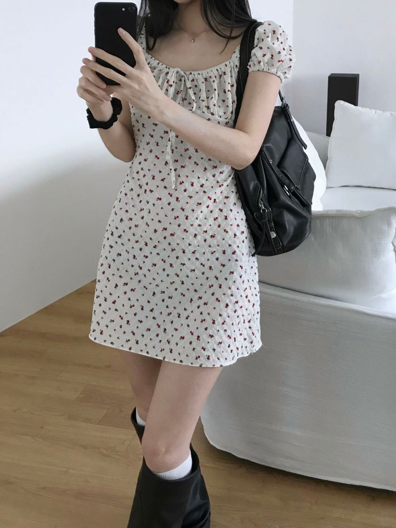 Dear Flower Mini Dress (2 colors)