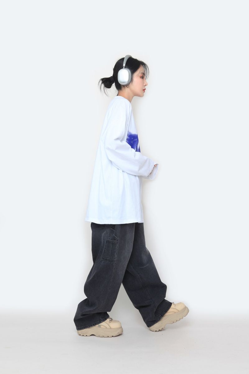 Saoko Printed Long Sleeve T-Shirt