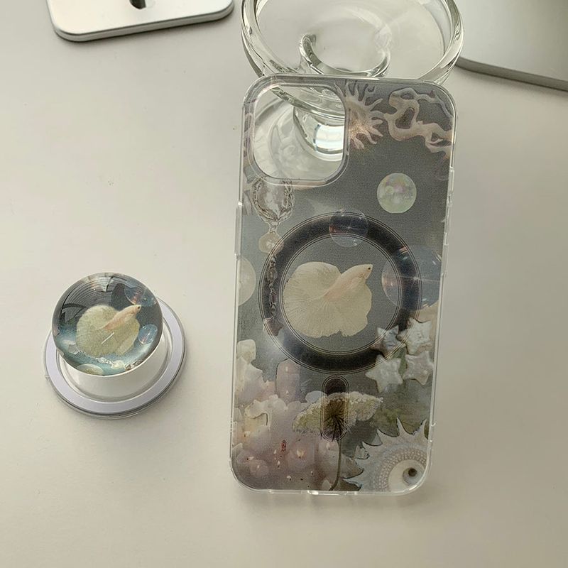 Fish - Pinkish Magsafe Phone Case Bead Tok Set