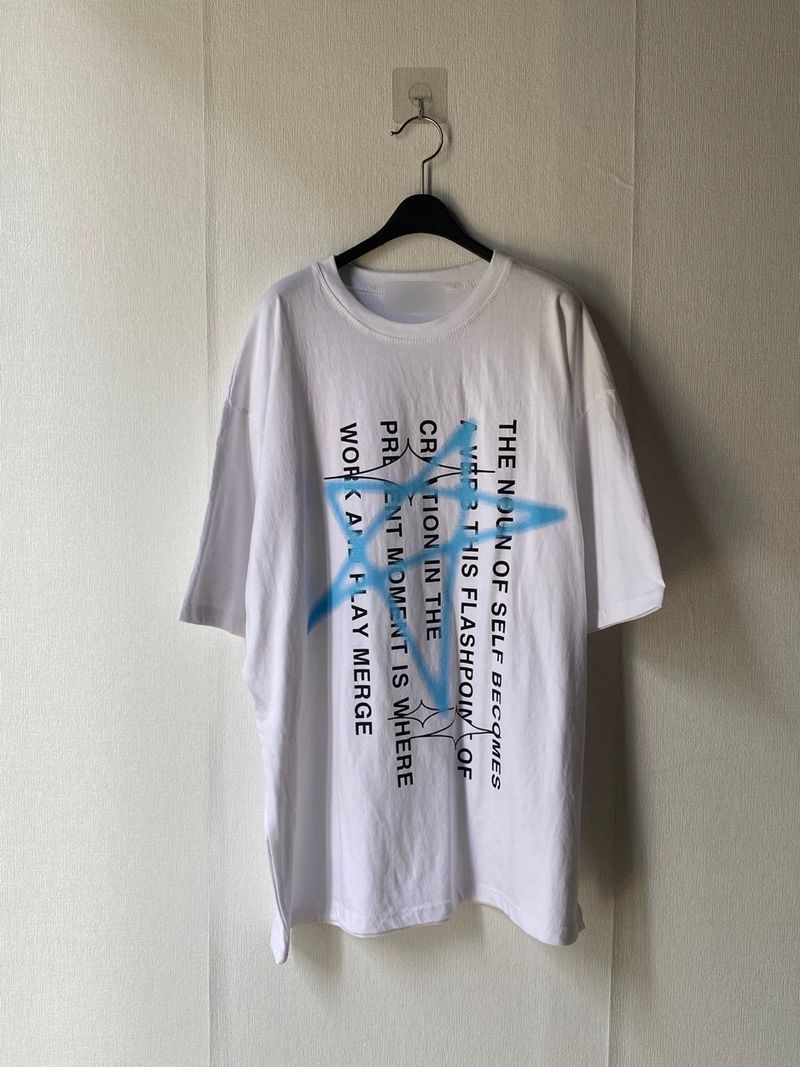Star Spray Lettering Short Sleeve T 3C