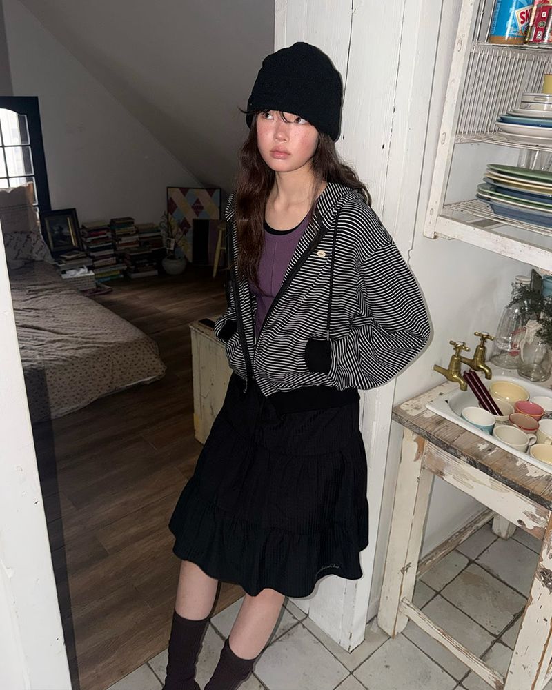 [ORIGINAL] Clover Stripe Hood Zip-Up