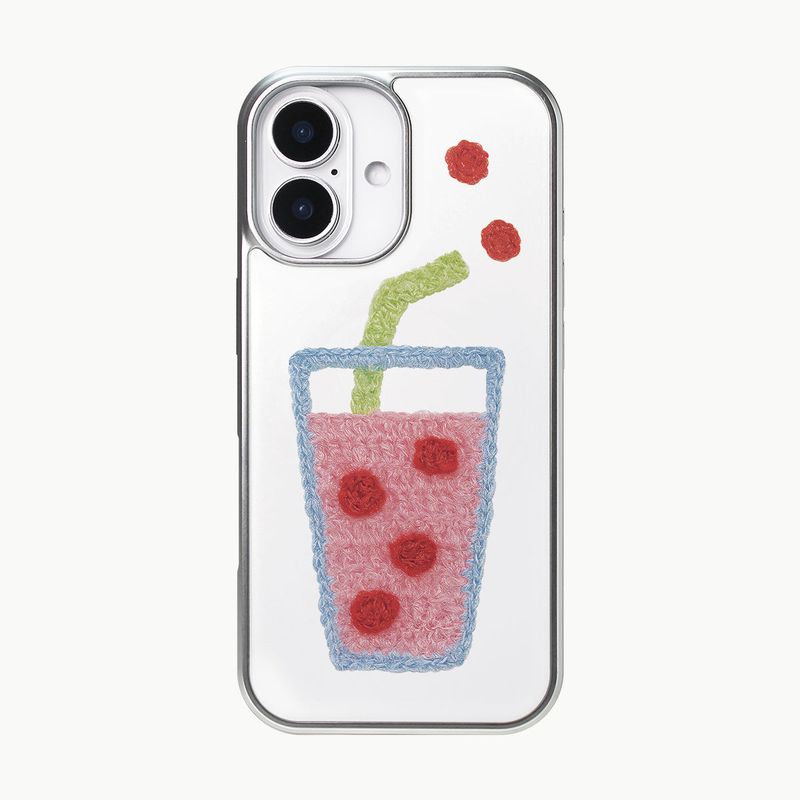 MOHAIRADE GLASS BUMPER CASE _ PINK