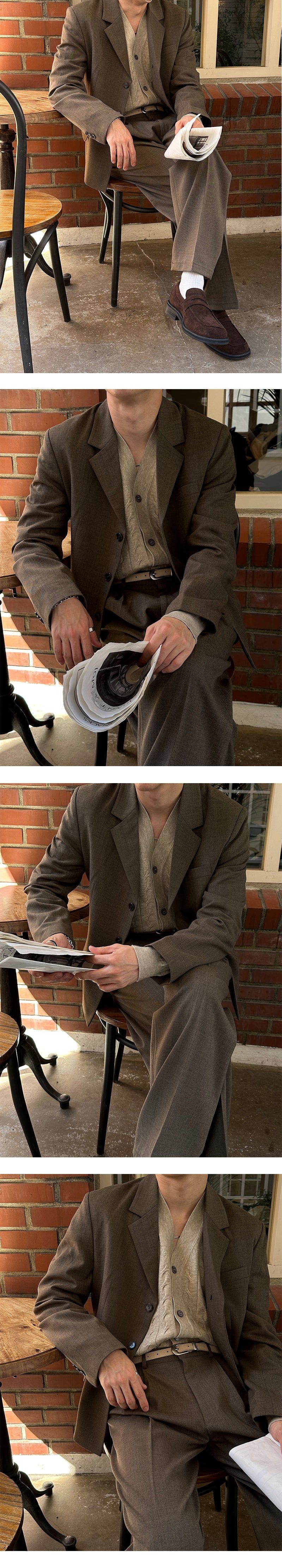 [F/W] Standard 3button short jacket(2color)