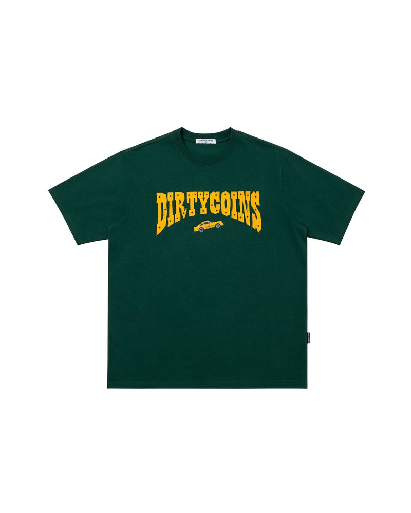 DirtyCoins（ダーティーコインズ）の「DirtyCoins Western Logo Print T-Shirt Green（Tops）」