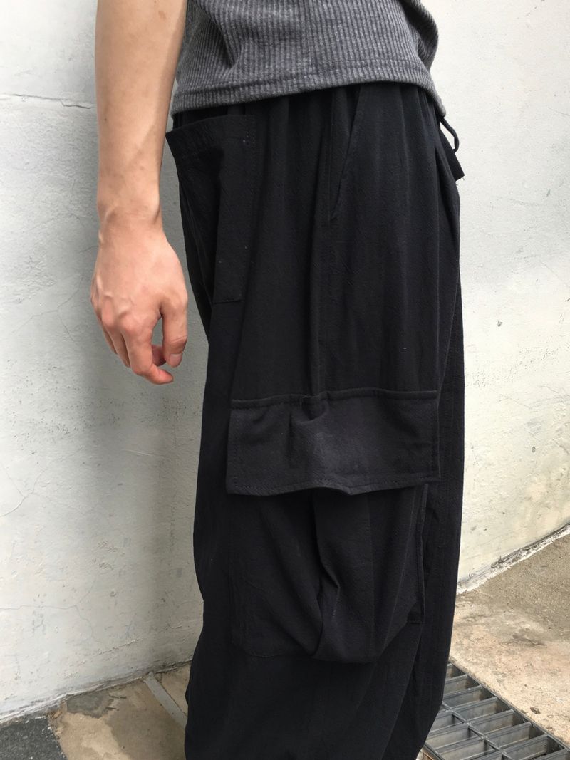 Tobe Linen Cargo Wide Pants 3C