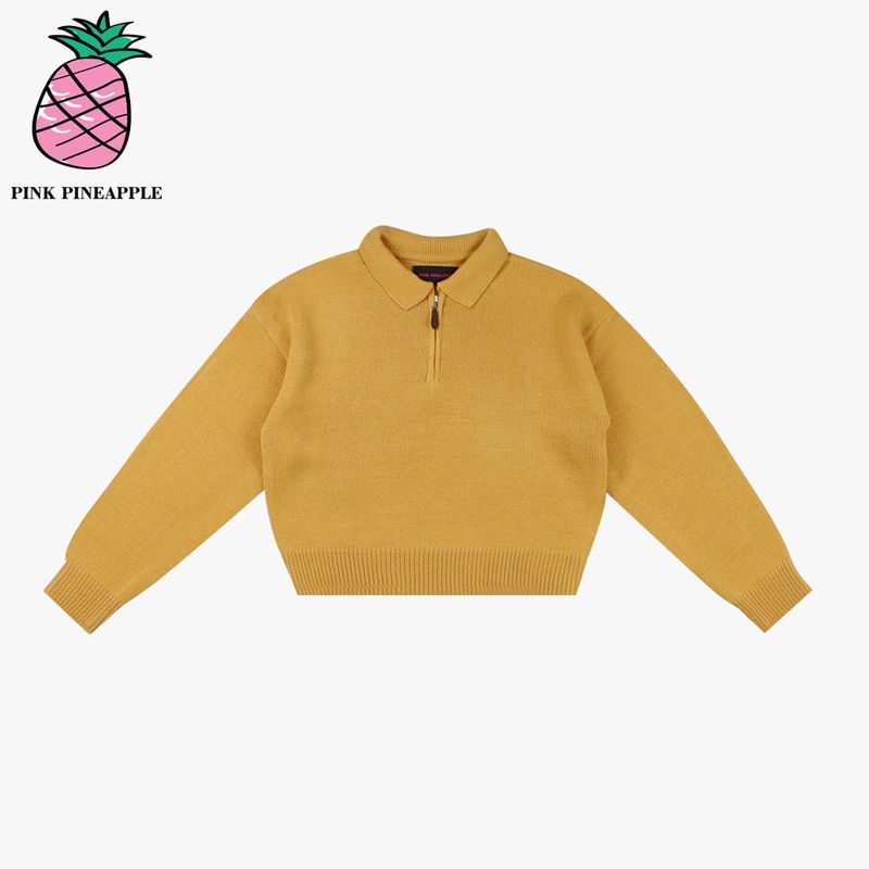 KNITTING ZIP-UP SWEATER
