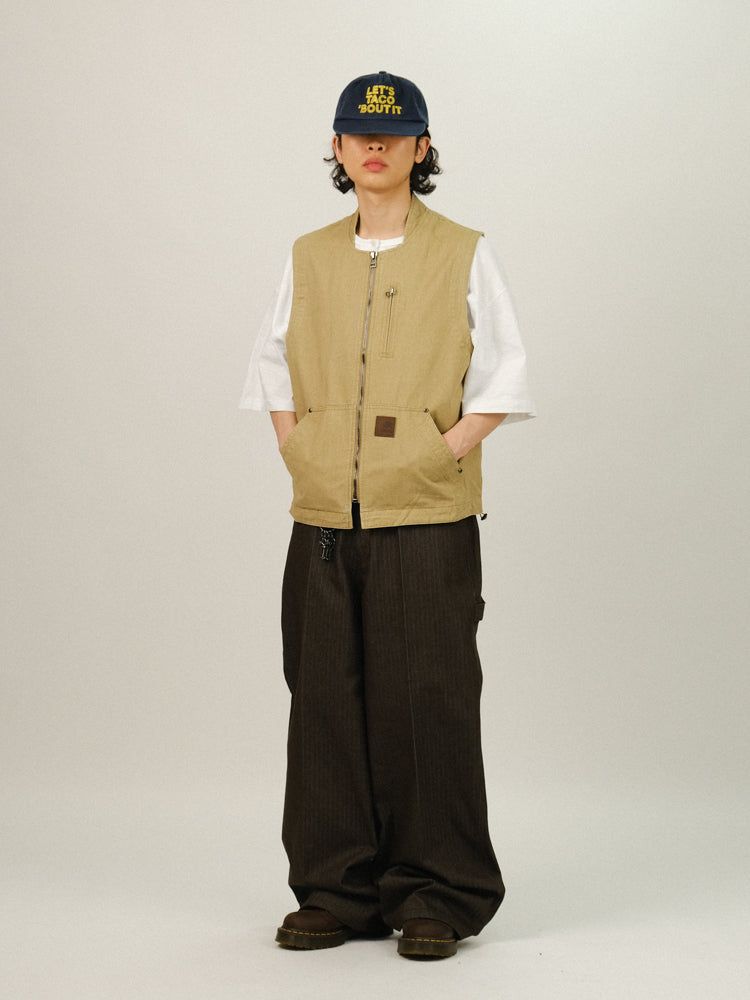 ON Non-fade Herringbone Patch Denim Pants