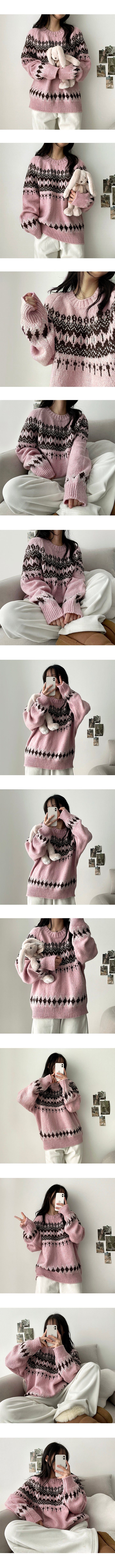 Elle Over Nordic Round Knitwear