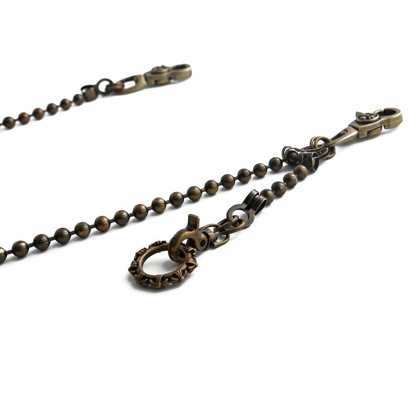 SVC-519 Antique Gold Dog Tag Basic Fashion Keychain