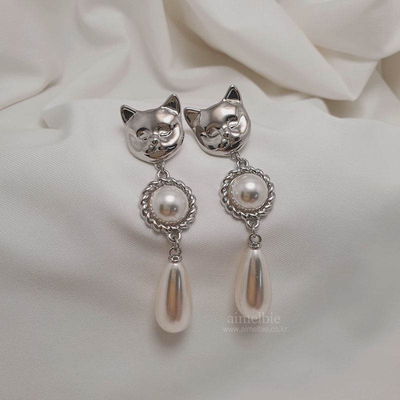 Melbie The Cat Series - The Elegance Piercing (Silver ver.)
