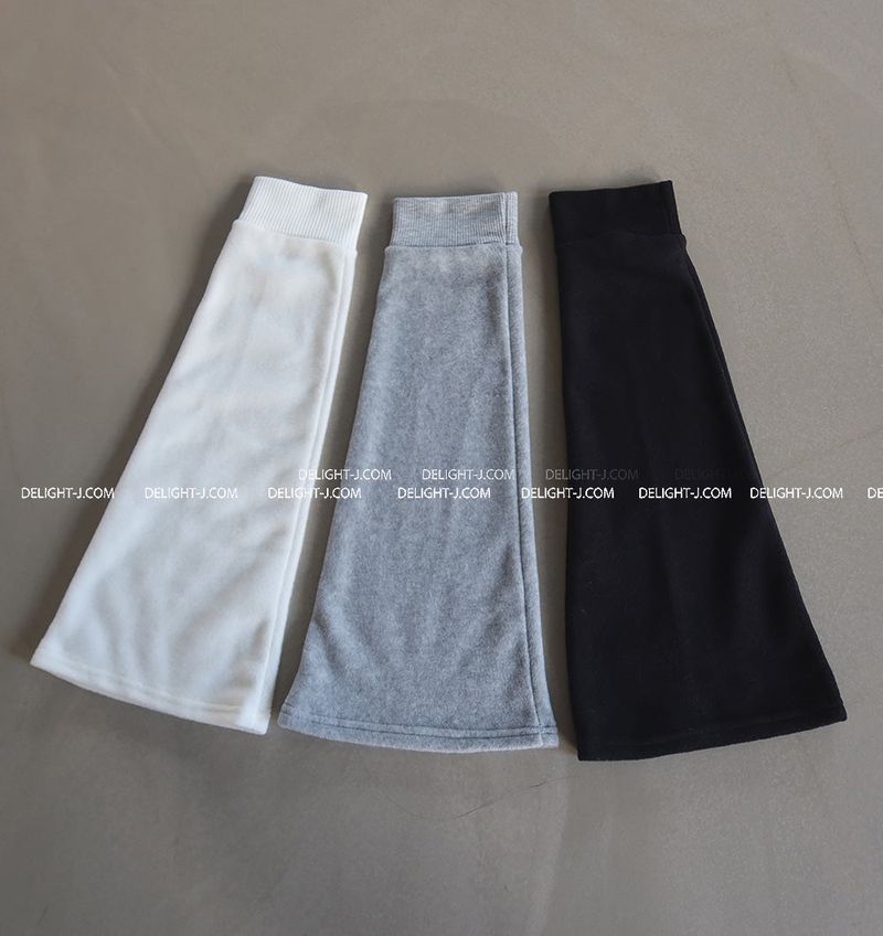 Wool napping slim bootcut leg warmer