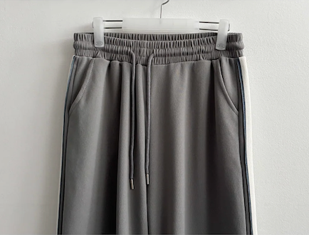Enz Side Track Line Wide Pants